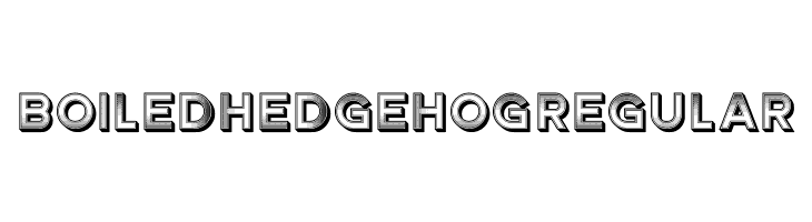 Boiled Hedgehog Regular  Fuentes Gratis Descargar