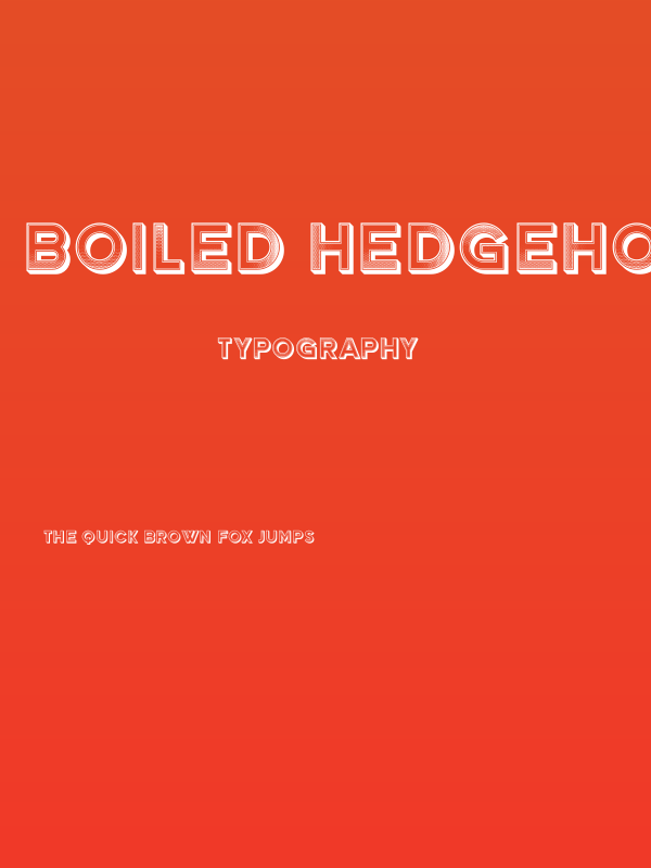 Boiled Hedgehog Regular Poster