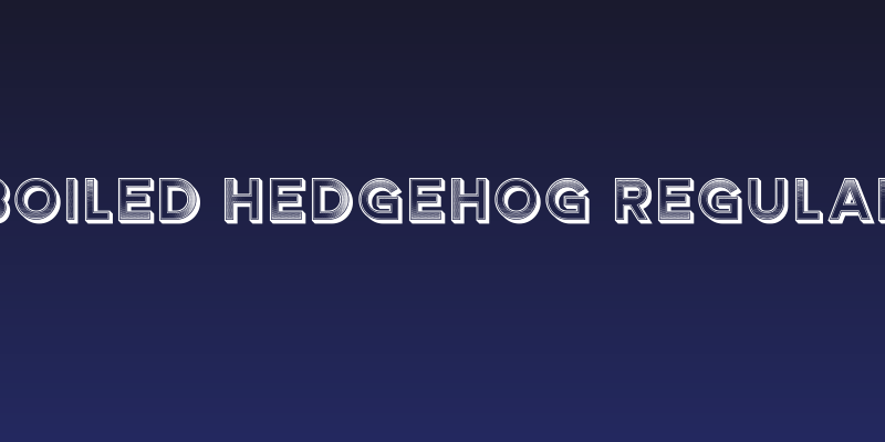 Boiled Hedgehog Regular Social Header