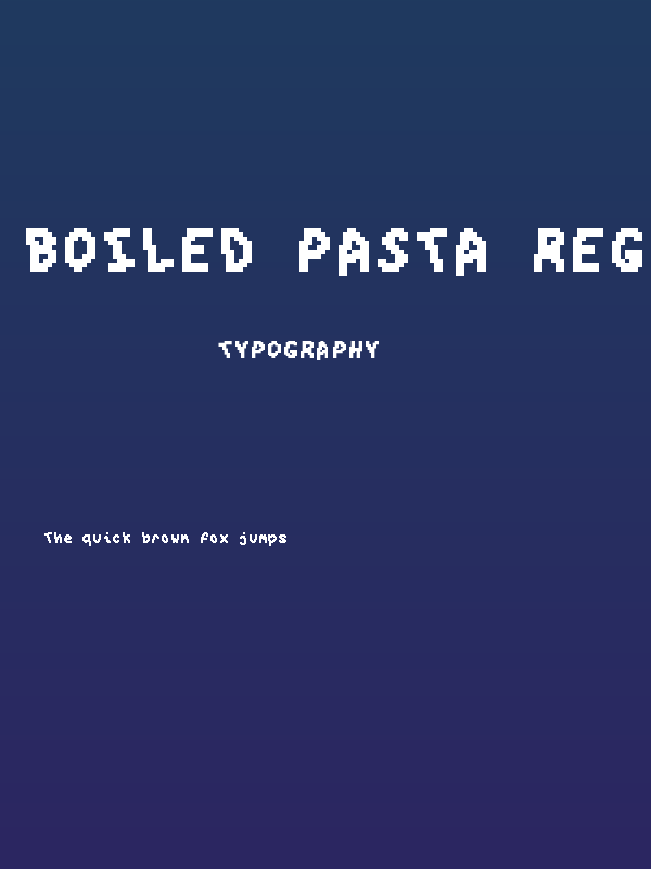 Boiled Pasta Regular Poster