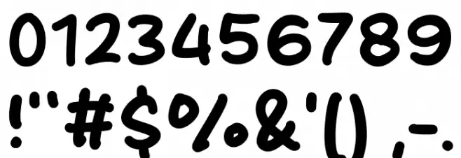 Boiled Soup Font OTHER CHARS