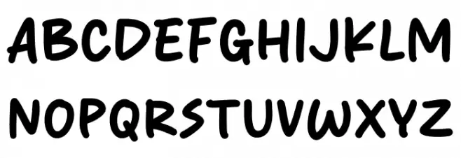 Boiled Soup Font UPPERCASE