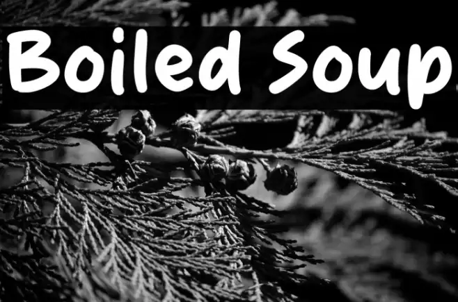 Boiled Soup Example 1