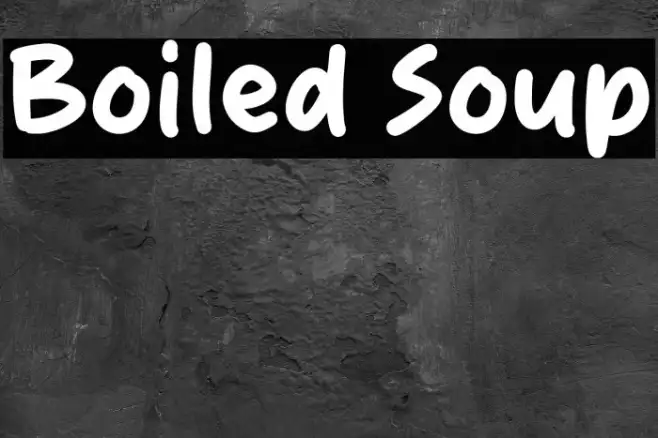 Boiled Soup Example 3
