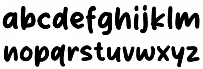 Boiled Soup Font LOWERCASE