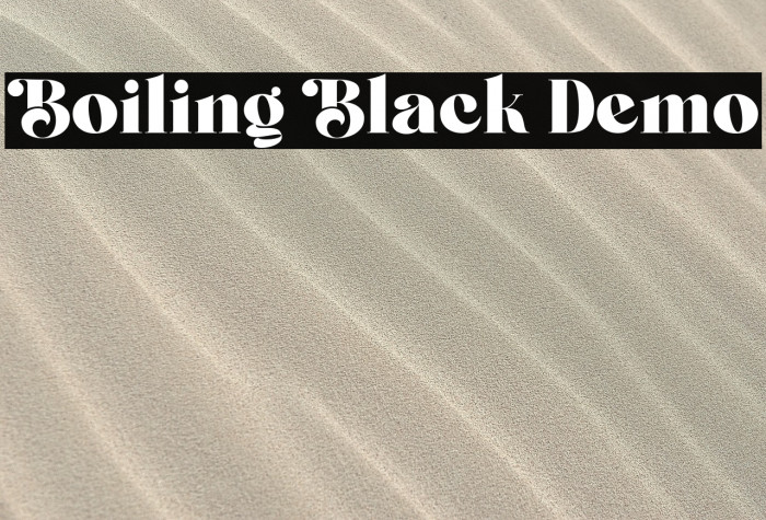 Boiling Black Demo Example 1