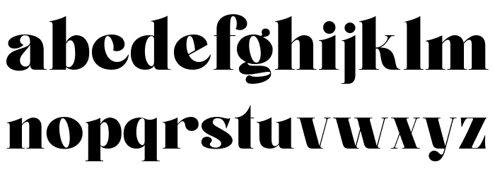 Boiling Black Demo Font LOWERCASE