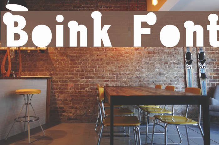 Boink Font examples