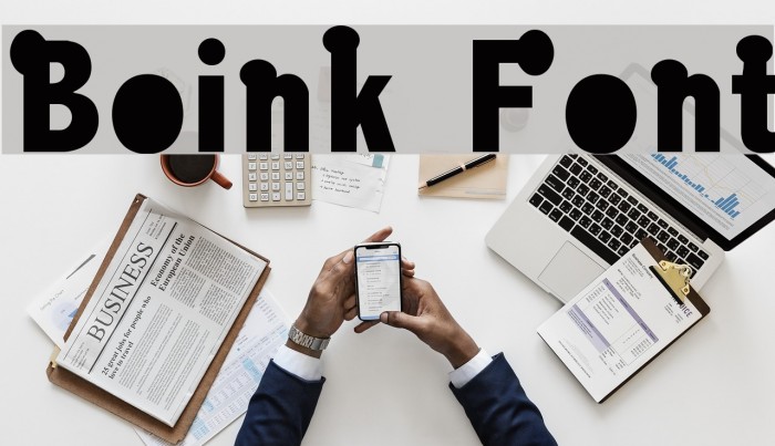 Boink Font examples