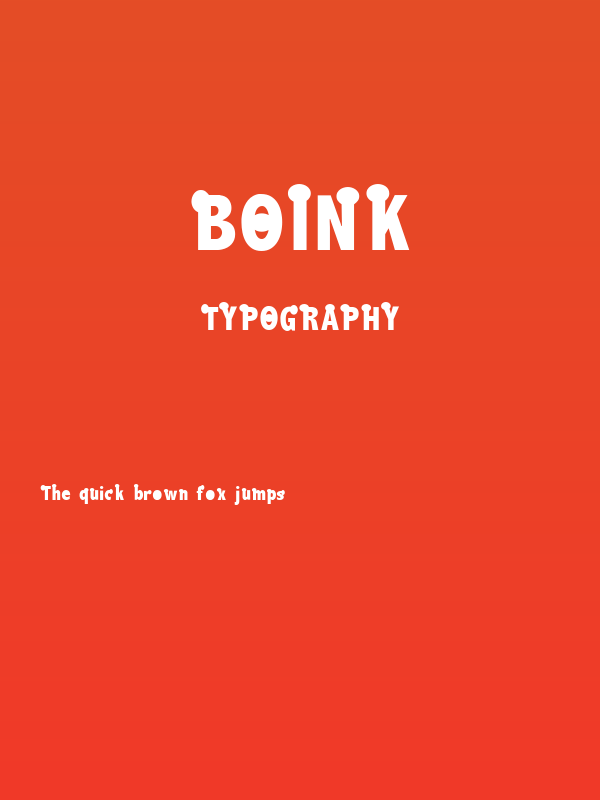 Boink Poster