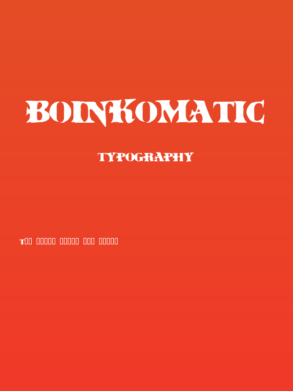 BoinkoMatic Poster