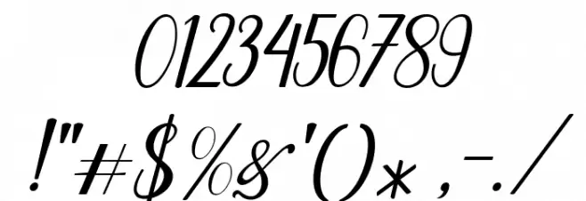 Bointang Cifoy Font OTHER CHARS