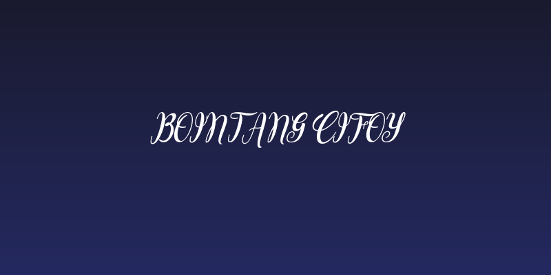 Bointang Cifoy Social Header