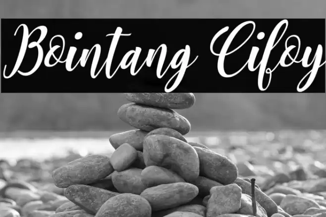 Bointang Cifoy Font examples
