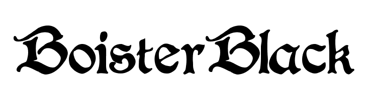 BoisterBlack Polices