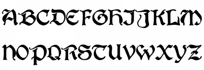 BoisterBlack Schriftart Groß