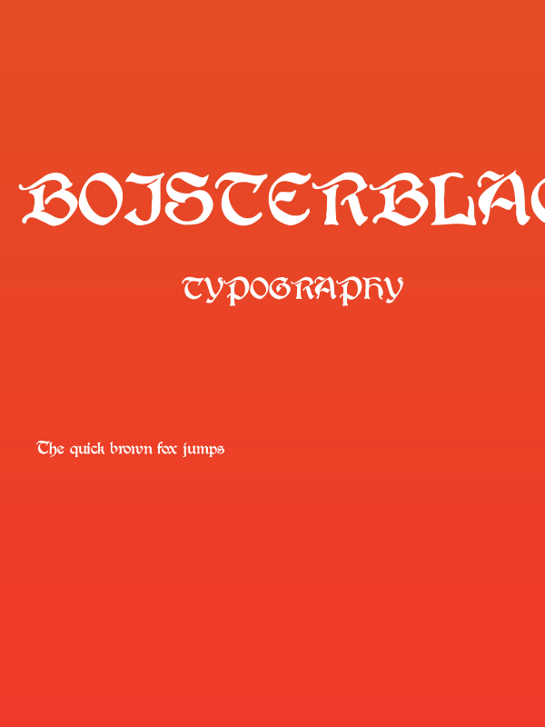BoisterBlack Poster