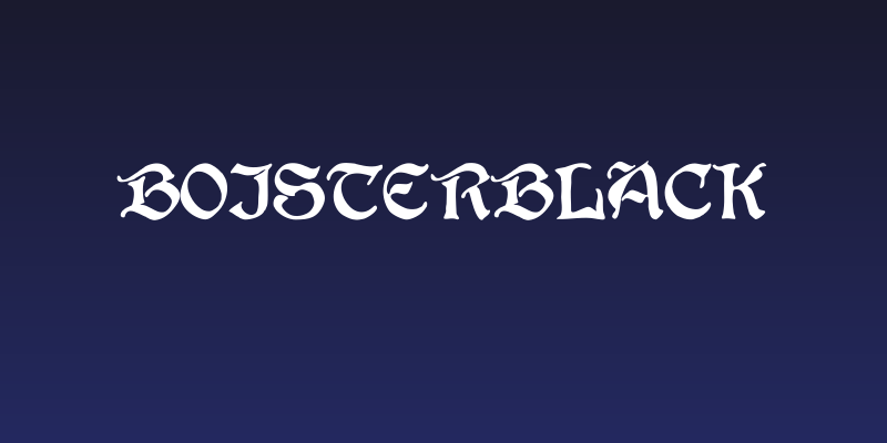 BoisterBlack Social Header