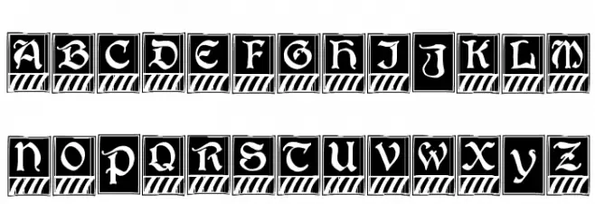 BoisterCapitals Schriftart Groß