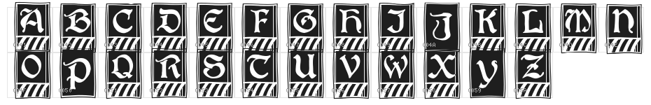 BoisterCapitals Character Map