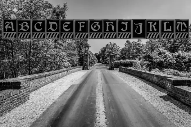 BoisterCapitals Font examples