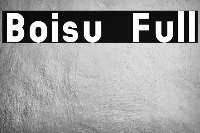 Boisu Full Font examples