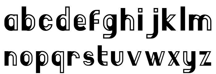 Boisu Stroke Font LOWERCASE