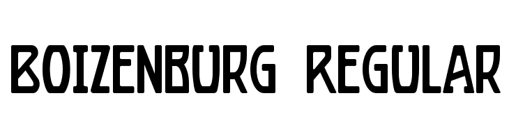 Boizenburg Regular  Frei Schriftart Herunterladen
