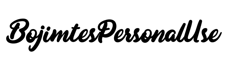 BojimtesPersonalUse  font caratteri gratis