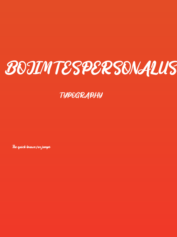 BojimtesPersonalUse Poster