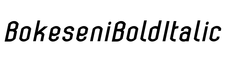 Bokeseni Bold Italic  フリーフォントのダウンロード