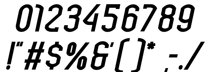 Bokeseni Bold Italic Font OTHER CHARS
