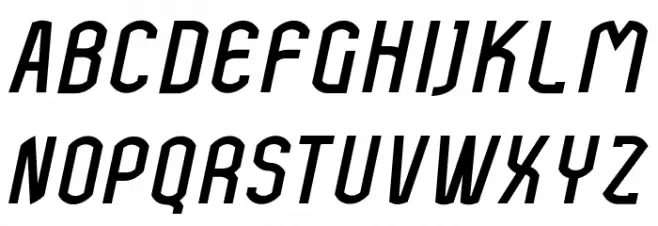 Bokeseni Bold Italic Schriftart Groß