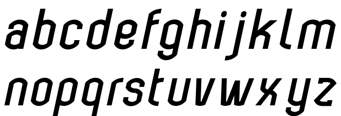 Bokeseni Bold Italic Font LOWERCASE