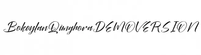 Bokeylan Qimghora DEMO VERSION  नि: शुल्क फ़ॉन्ट्स डाउनलोड