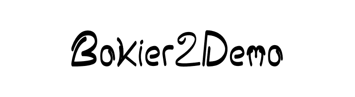 Bokier 2 Demo  नि: शुल्क फ़ॉन्ट्स डाउनलोड