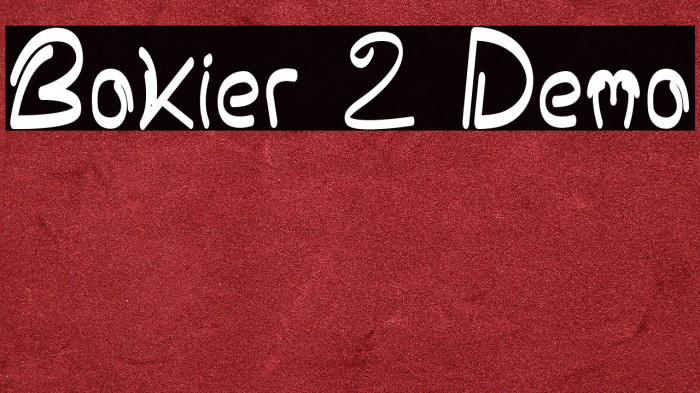 Bokier 2 Demo Example 3