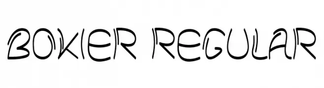 Bokier Regular  Frei Schriftart Herunterladen