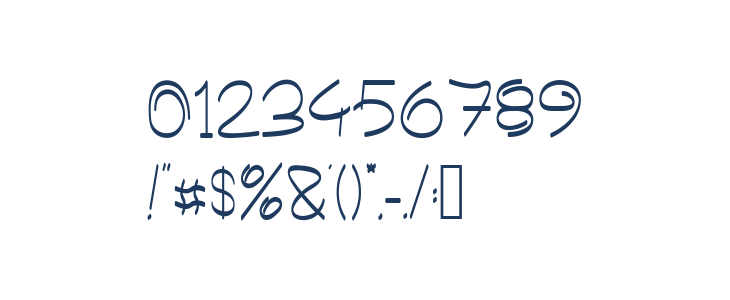 Bokier Regular Other Characters