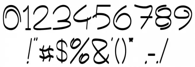 Bokier Regular Font OTHER CHARS