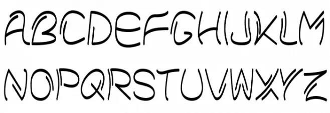 Bokier Regular Schriftart Groß