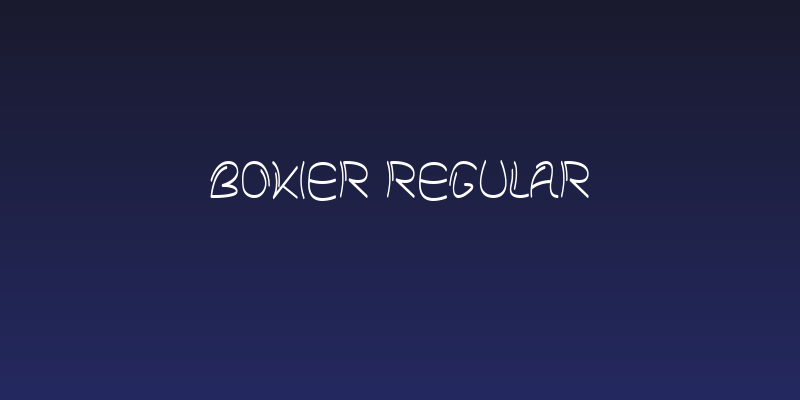 Bokier Regular Social Header