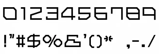 Bokkou Regular Font OTHER CHARS