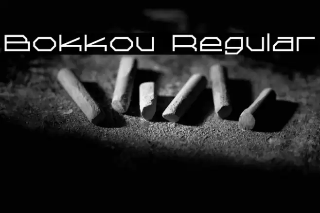 Bokkou Regular Font examples