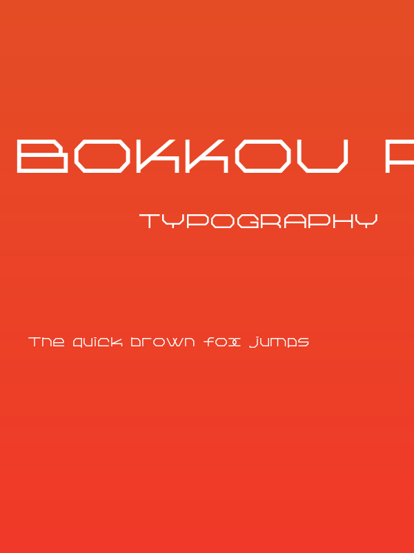 Bokkou Regular Poster