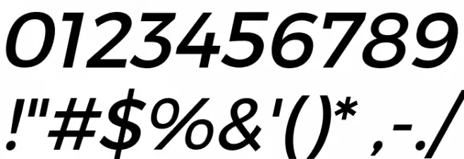 Bokonique-Italic Font OTHER CHARS