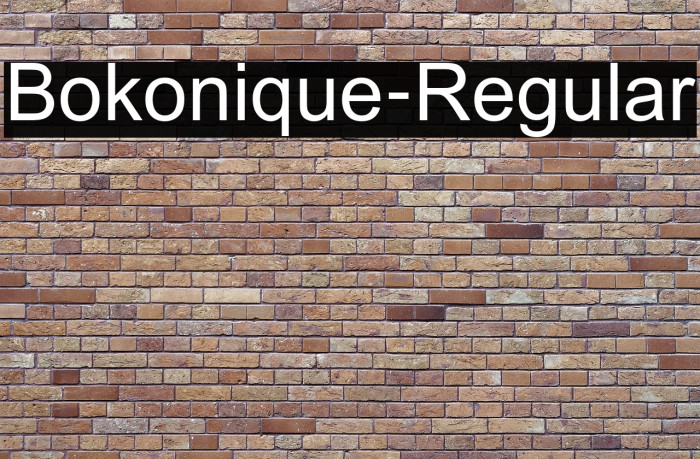 Bokonique-Regular Font examples