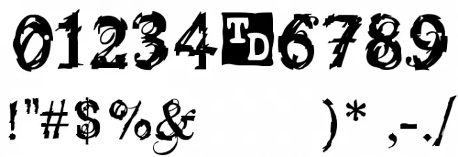 Bokonon Trial Version フォント その他の文字