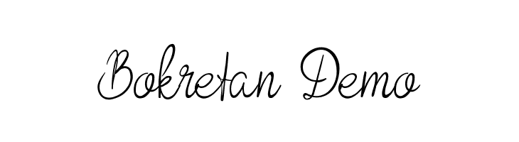Bokretan Demo  font caratteri gratis