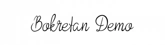 Bokretan Demo  Frei Schriftart Herunterladen